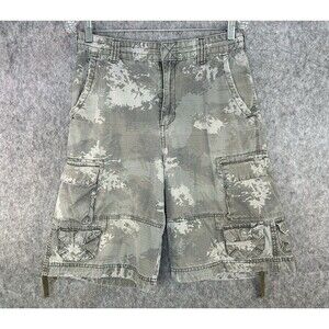 Chor Cargo Shorts Men's Size 30 Distressed Camo Pockets Ripstop Casual